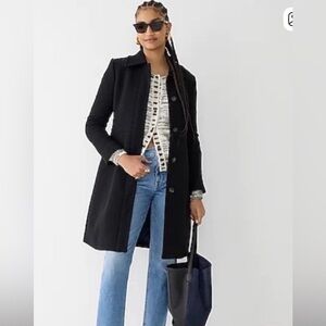 J. Crew women’s Black Wool Coat size 8